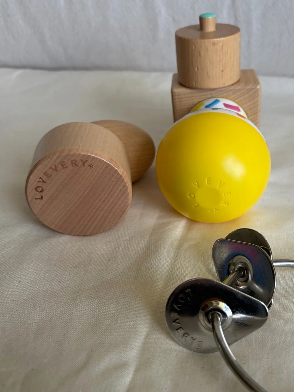 Lovevery Bundle of 4 Wooden and Montessori Style Baby Toys